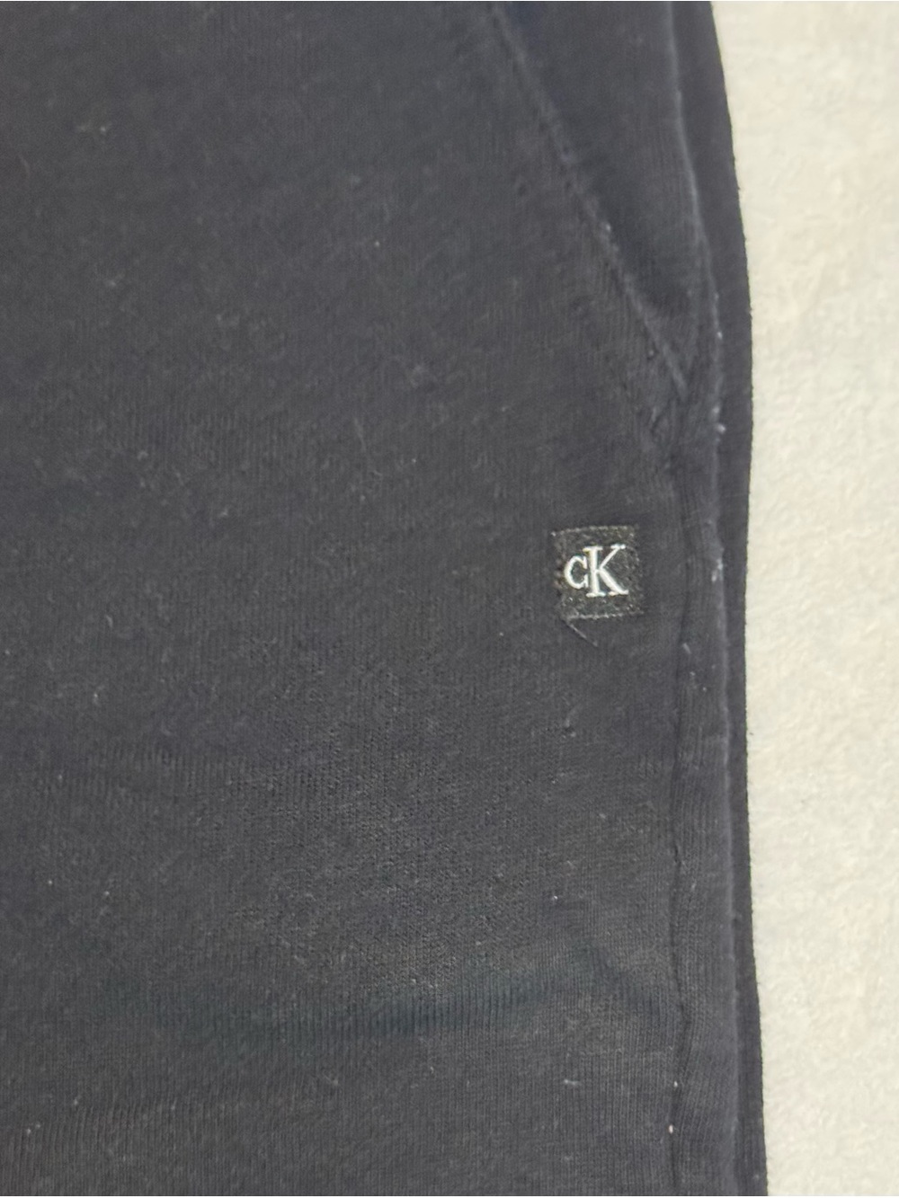 Calvin Klein Gray Logo Sweatshirt with Black Joggers - Picture 7 of 9